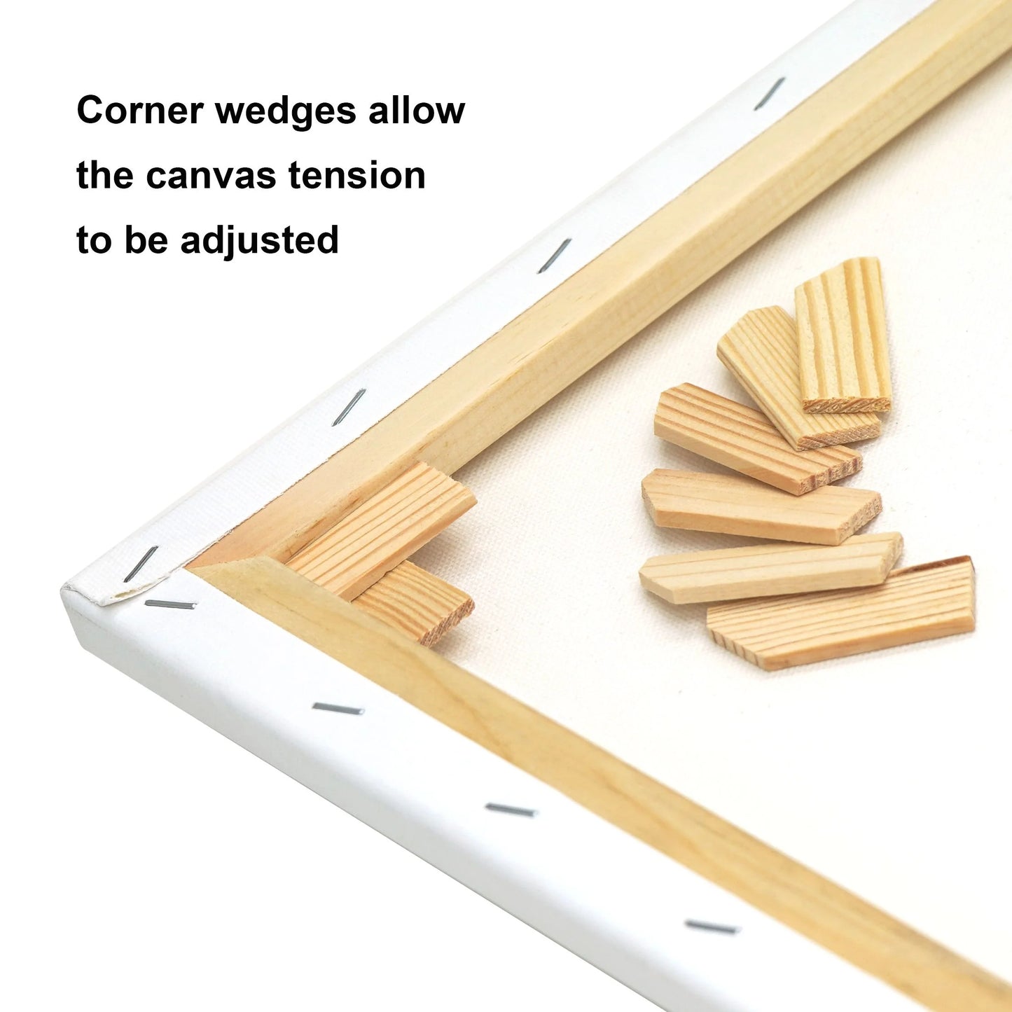 Artist Stretched Canvas, 24"X30", 2 Pack, 100% Cotton Acid Free, White, Deluxe Canvas, for All Skill Levels